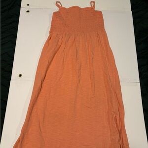 Old Navy Coral Smocked Dress